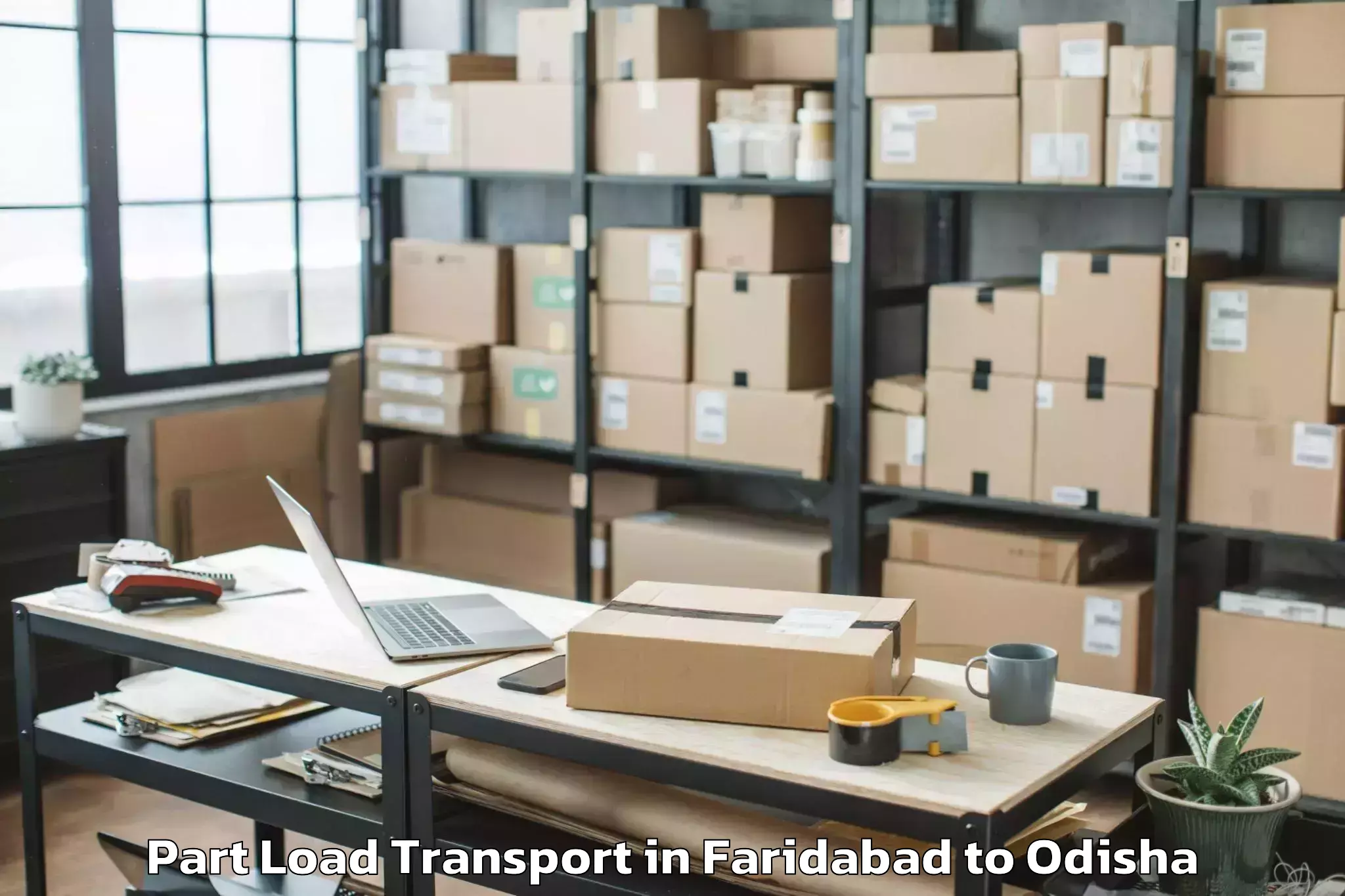 Book Your Faridabad to Barang Part Load Transport Today